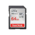 SanDisk 64GB Ultra SDXC Memory Card UHS-I U1 Class 10, 140MB/s