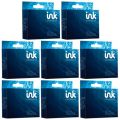 Epson T0591SET 1/2/3/4/5/6/7/9 Set of 8 Remanufactured Ink Cartridges (17ml ink) Lily