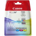 Canon CLi-521C/M/Y Set of 3 Original Canon Ink Cartridges (Multipack)