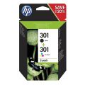 HP No.301B/301C (N9J72AE) Original HP Black/Colour Ink Cartridges - Multipack