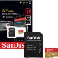 SanDisk Extreme 32 GB microSDHC Memory Card + SD Adapter with A1 App Performance