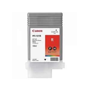 canon pfi101r red 130ml original ink cartridge 0889b001aa