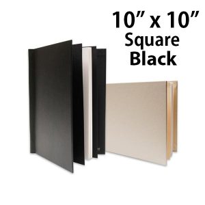 permajet snapshut black square 10 x10inch photo book 25mm spine