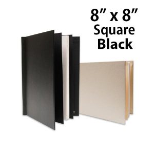 permajet snapshut black square 8x8inch photo book 25mm spine