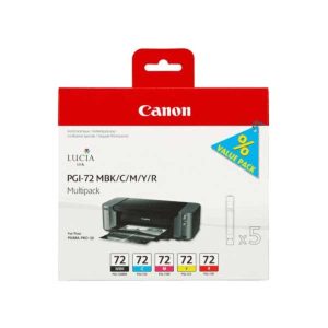 canon pgi72 multipack 5 colour matte black original ink cartridges 6402b009
