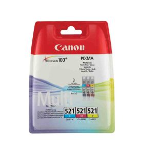 canon cli521 multipack set 3 original ink cartridges 2934b010