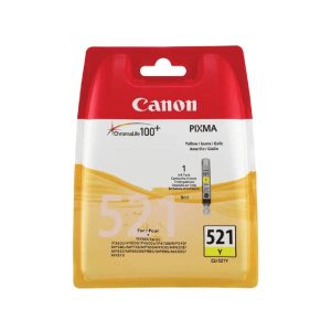 canon cli521y yellow original ink cartridge 2936b001
