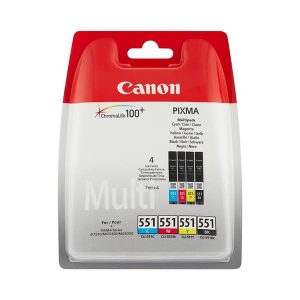 canon cli551 multipack set 4 original ink cartridges 6509b009