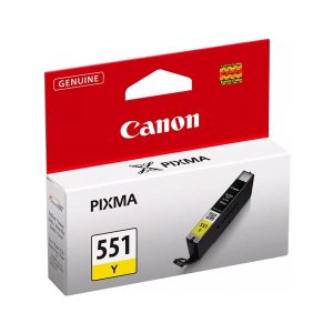 canon cli551y yellow original ink cartridge 6511b001
