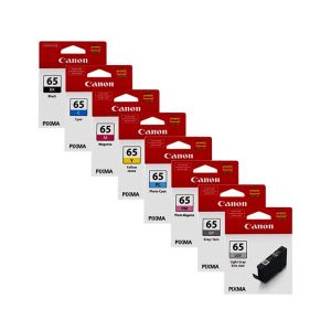 canon cli65 multipack full set 8 original ink cartridges