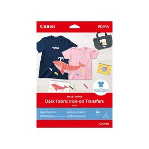 canon df101 dark fabric ironon transfers 160gsm a4 5 sheets