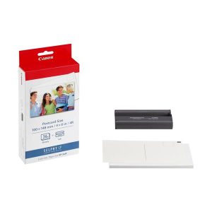 canon kp36 colour ink and 108 6x4inch sheets ink and paper set