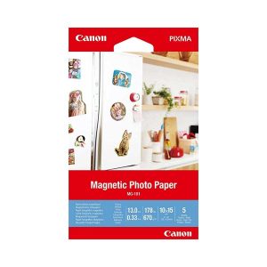 canon mg101 magnetic photo paper 6x4inch 5 sheets