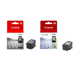 canon pg510 cl511 multipack full set 2 original ink cartridges 2970b010