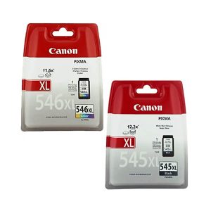 canon pg545xl cl546xl multipack full set 2 high capacity original ink cartridges 8286b006