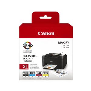 canon pgi1500xl multipack full set 4 original high capacity ink cartridges 9182b004