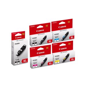 canon pgi550xl cli550 multipack set 5 original high capacity ink cartridges