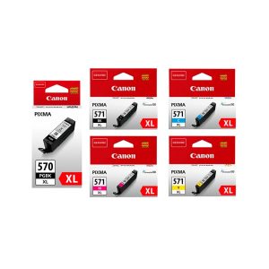 canon pgi570xl cli571xl multipack full set 5 high capacity original ink cartridges