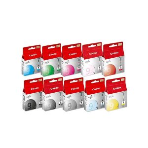 canon pgi9 multipack full set 10 colour original ink cartridges