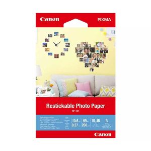 canon rp101 restickable photo paper 260gsm 6x4inch 5 sheets