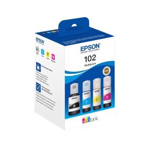 epson 102 multipack full set 4 original ink bottles c13t03r640