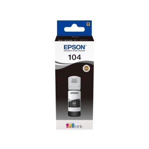 epson 104 black original ink bottle c13t00p140
