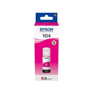epson 104 magenta original ink bottle c13t00p340