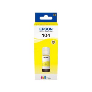 epson 104 yellow original ink bottle c13t00p440
