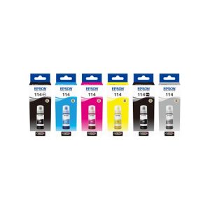 epson 114 multipack full set 6 colour original ink bottles