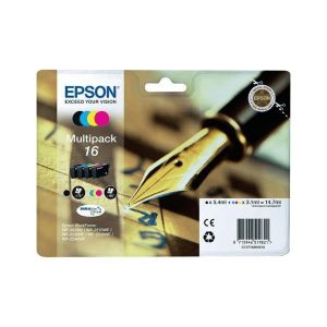 epson 16 multipack full set 4 original ink cartridges pen and crossword t1626