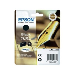 epson 16xl black original high capacity ink cartridge pen and crossword t1631