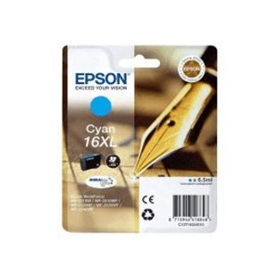 epson 16xl cyan original high capacity ink cartridge pen and crossword t1632