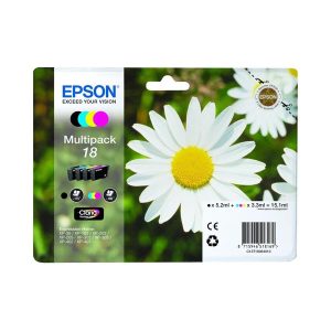 epson 18 multipack full set 4 original ink cartridges daisy t1806