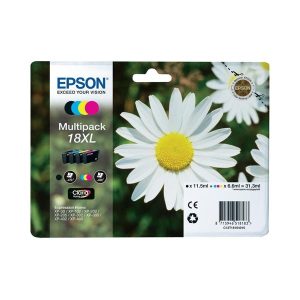 epson 18xl multipack full set 4 original high capacity ink cartridges daisy t1816