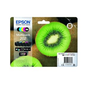 epson 202 multipack full set 5 original ink cartridges kiwi c13t02e74010