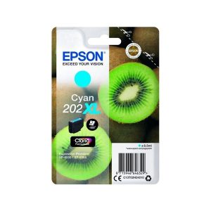 epson 202xl cyan original high capacity ink cartridge kiwi c13t02h24010