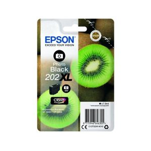 epson 202xl photo black original high capacity ink cartridge kiwi c13t02h14010