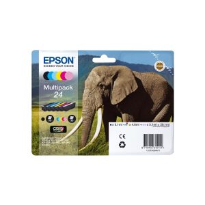 epson 24 multipack full set 6 original ink cartridges elephant t2428