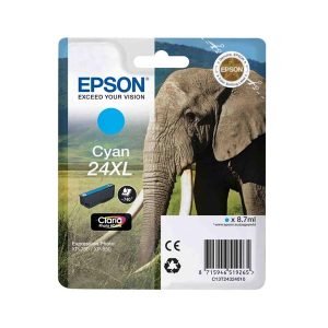 epson 24xl cyan original high capacity ink cartridge elephant t2432