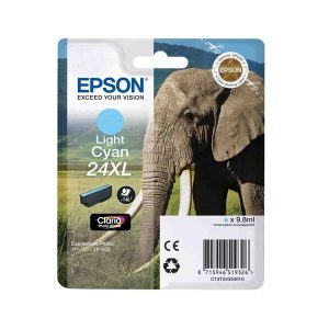 epson 24xl light cyan original high capacity ink cartridge elephant t2435