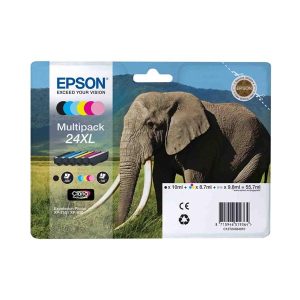 epson 24xl multipack full set 6 original high capacity ink cartridges elephant t2438