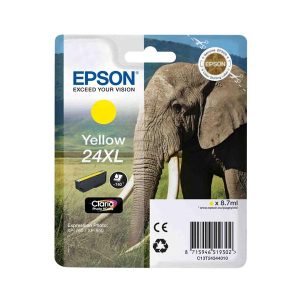 epson 24xl yellow original high capacity ink cartridge elephant t2434