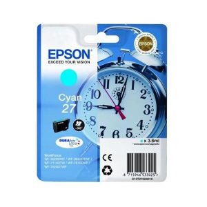 epson 27 cyan original ink cartridge alarm clock t2702