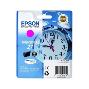 epson 27 magenta original ink cartridge alarm clock t2703