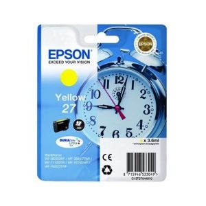 epson 27 yellow original ink cartridge alarm clock t2704