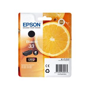 epson 33 black original ink cartridge orange t3331