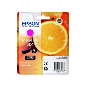 epson 33 magenta original ink cartridge orange t3343
