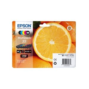 epson 33 multipack full set 5 original ink cartridges orange t3337
