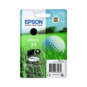epson 34 black original ink cartridge golf ball t3461