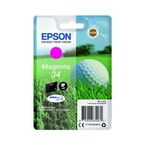 epson 34 magenta original ink cartridge golf ball t3463